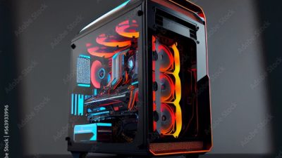 Case PC gaming terbaik dengan desain futuristik dan RGB lighting yang menarik