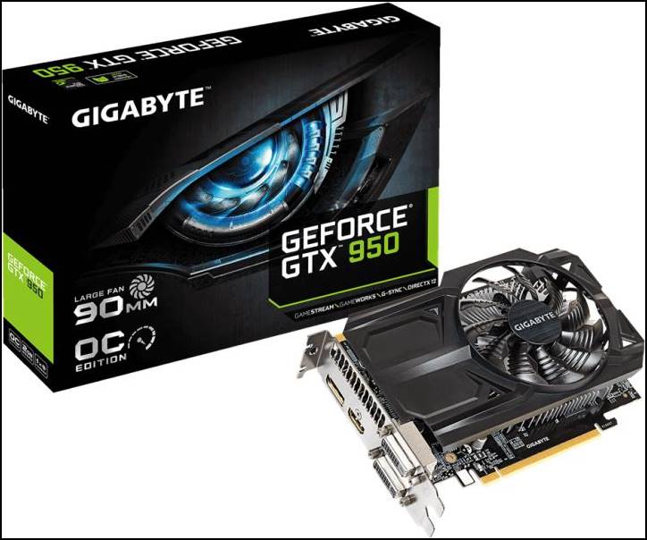 11. Gigabyte GTX 950 2GB 128Bit