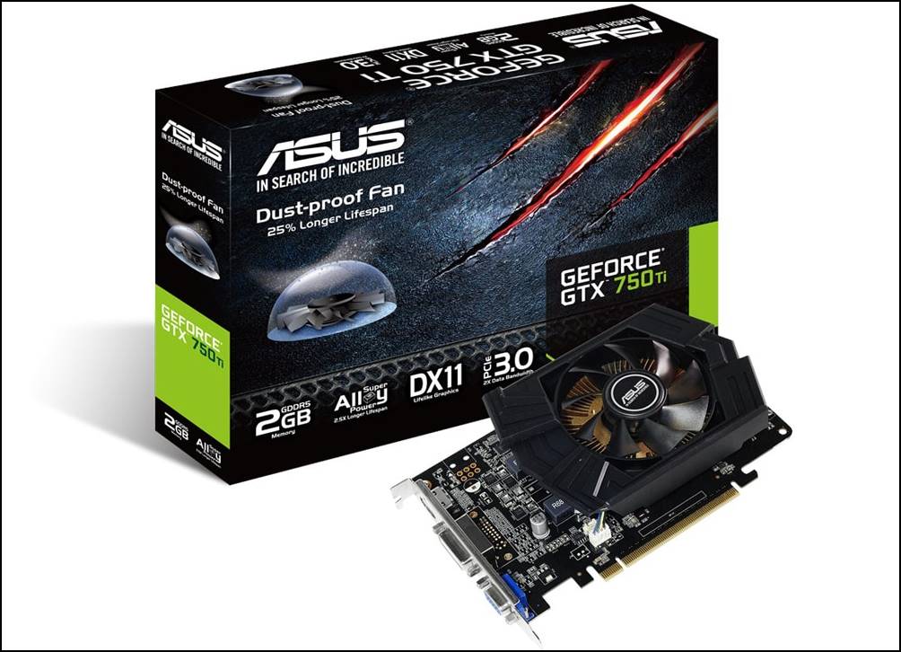 2. ASUS GTX 750 OC 1GB 128Bit DDR5