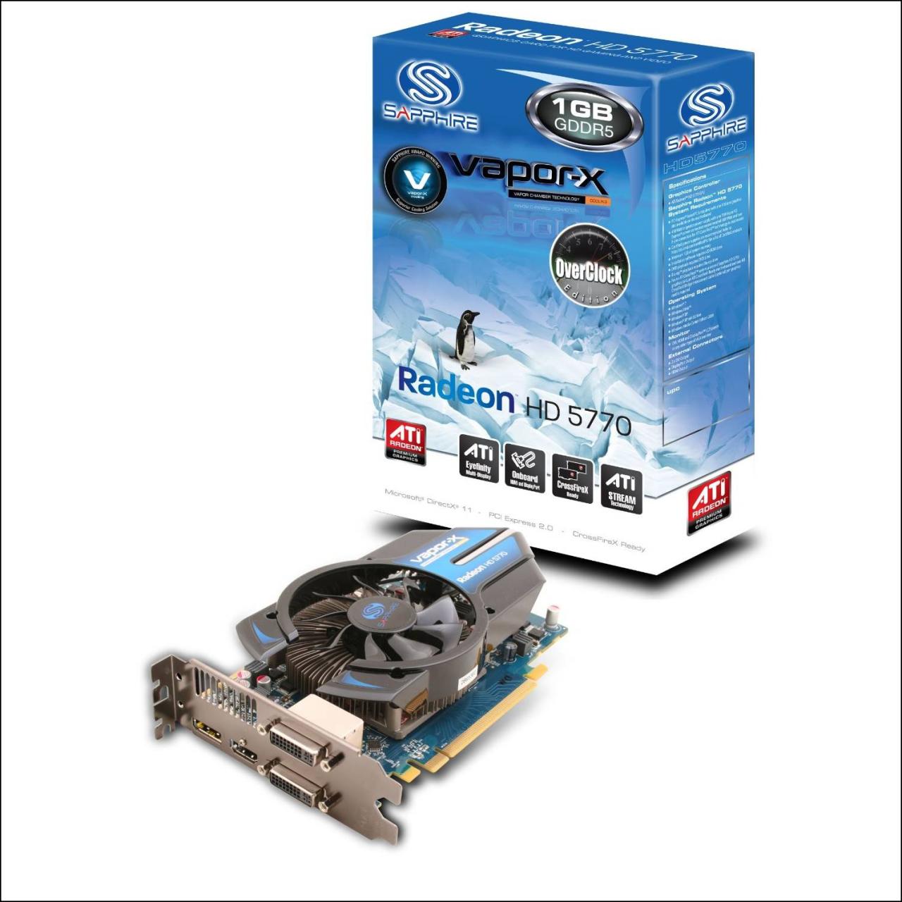 3. VGA AMD Sapphire Vapor-X Radeon HD 5750 1GB 128BIT DDR5