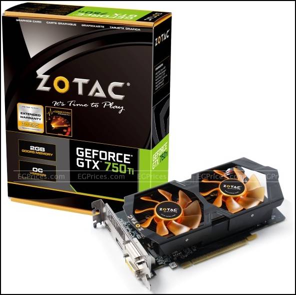 3. Zotac GTX 750 Ti OC 2GB DDR5