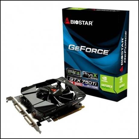 5. Biostar GTX 750 Ti 2GB 128Bit