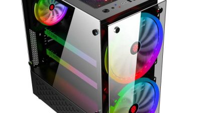 Case PC gaming terbaik dengan desain stylish dan RGB lighting yang menarik