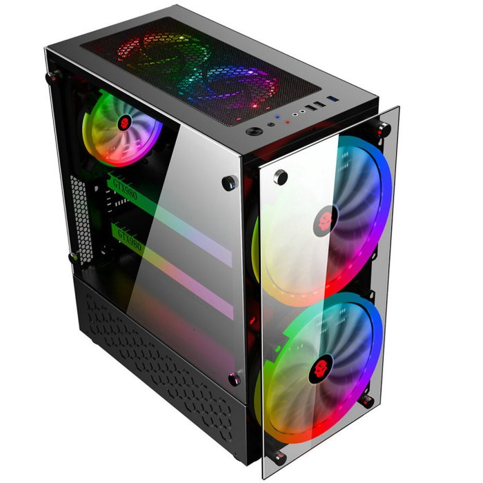 Case PC gaming terbaik dengan desain stylish dan RGB lighting yang menarik