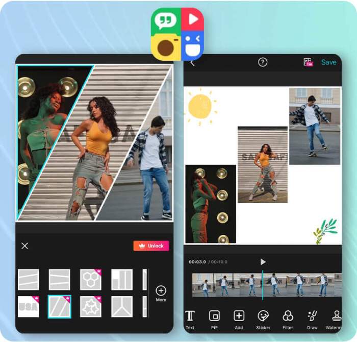 Aplikasi edit video android untuk membuat video kolase