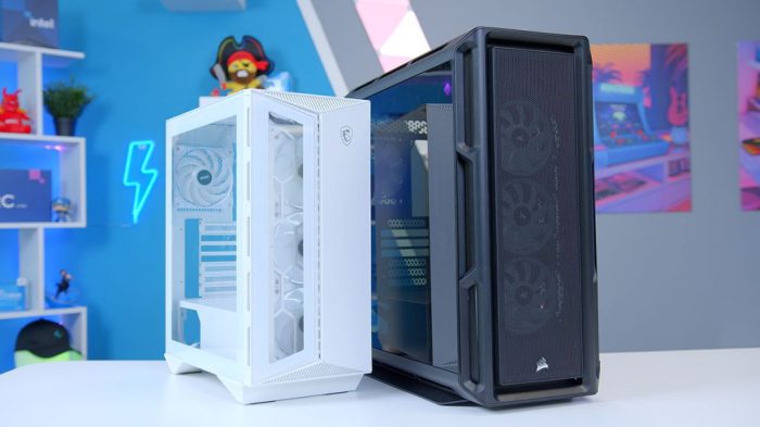 Case PC gaming terbaik dengan desain futuristik dan RGB lighting yang menarik