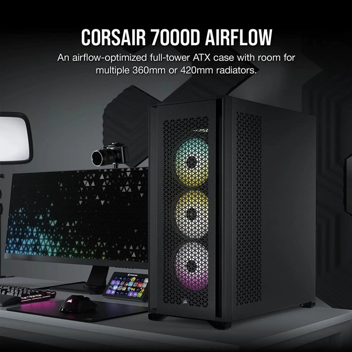 Case PC gaming terbaik yang kompatibel dengan motherboard ATX dan airflow optimal