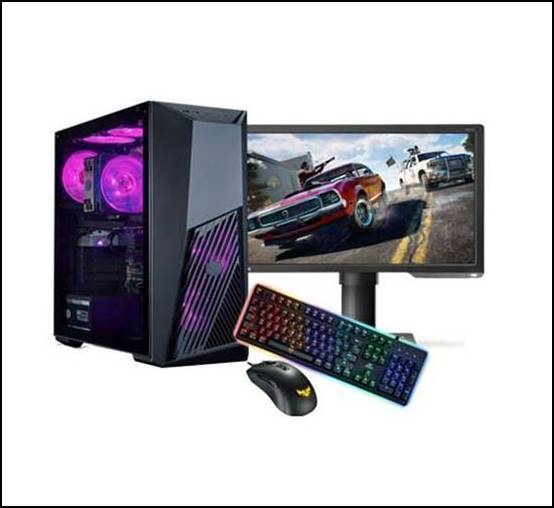 PC Gaming Fullset I7 RAM 16GB Monitor 19 Inch