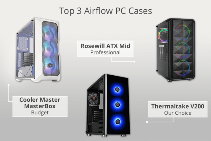 Case PC gaming terbaik yang kompatibel dengan motherboard ATX dan airflow optimal