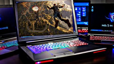 Laptop gaming dengan desain yang stylish dan modern