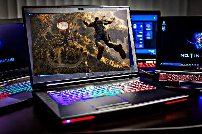 Laptop gaming dengan desain yang stylish dan modern