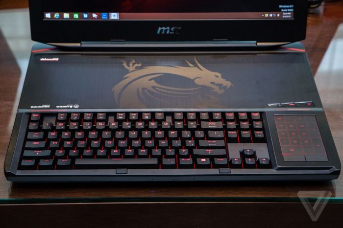 Laptop gaming dengan keyboard mekanikal yang nyaman