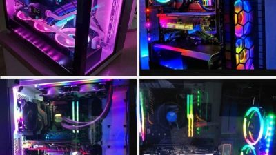 Case PC gaming terbaik dengan RGB lighting dan manajemen kabel yang baik