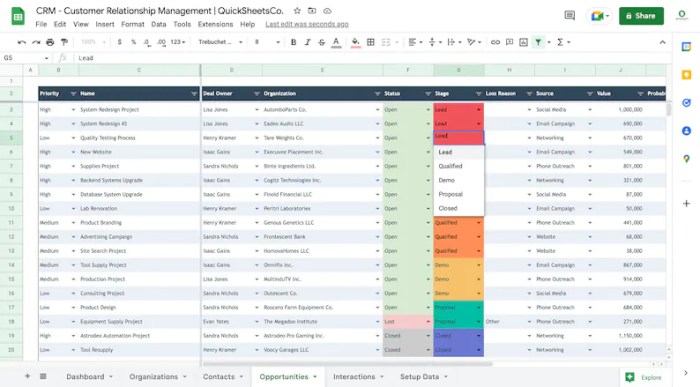 Aplikasi CRM untuk melacak data pelanggan