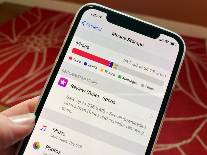 IPhone mana yang terbaik untuk penyimpanan besar?