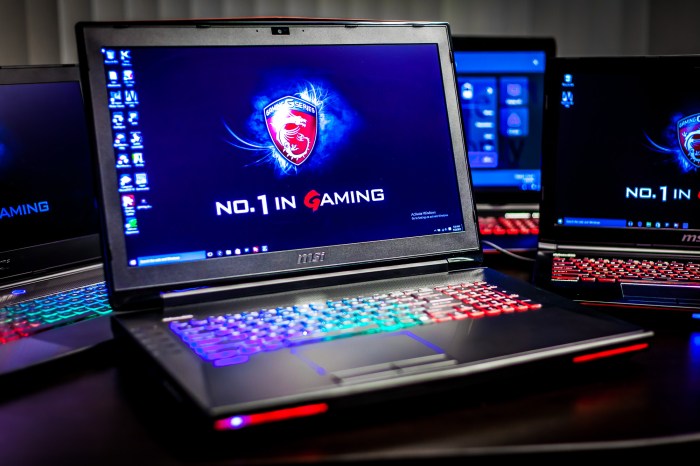 Laptop gaming dengan software khusus untuk meningkatkan performa