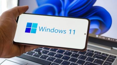 Laptop gaming dengan sistem operasi Windows 11