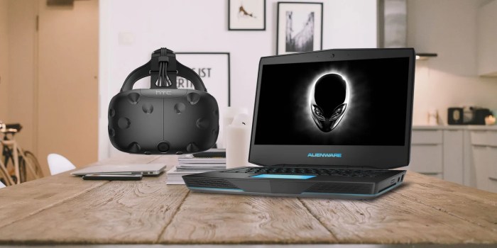 Laptop gaming dengan fitur VR dan augmented reality