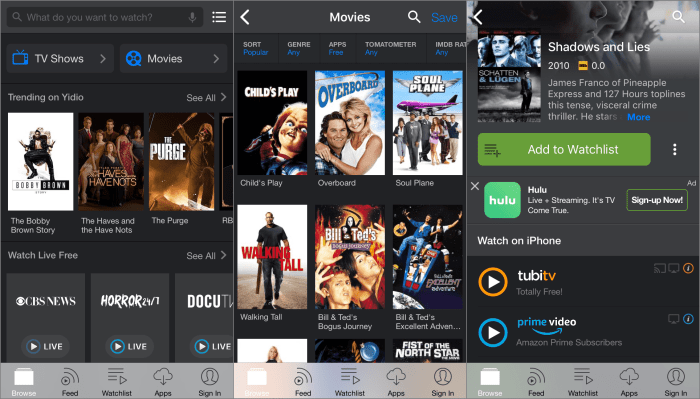 Yidio showbox droidviews freemovies