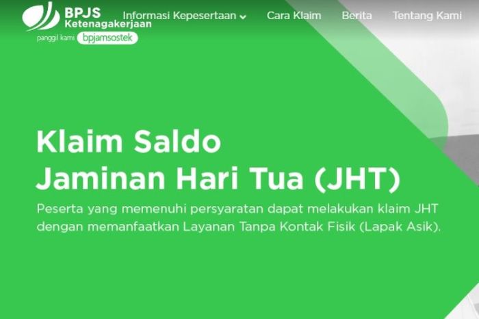 Prosedur pengajuan klaim JHT BPJS Ketenagakerjaan secara online lengkap