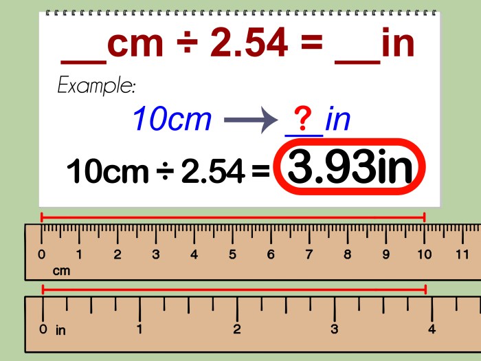 5 inch berapa cm