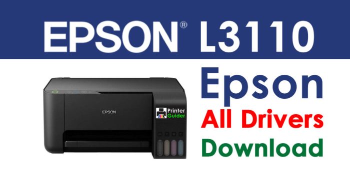 Download driver printer epson l3110 terbaru dan lengkap