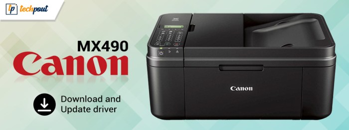 Mendapatkan driver printer canon mx490 gratis dan original