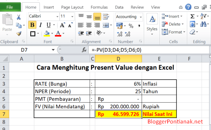 Rumus menghitung 10% dari harga barang seharga satu juta