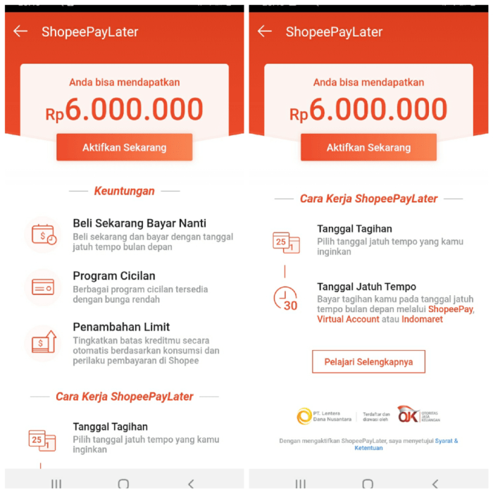 Apa perbedaan Shopee PayLater dengan kartu kredit?